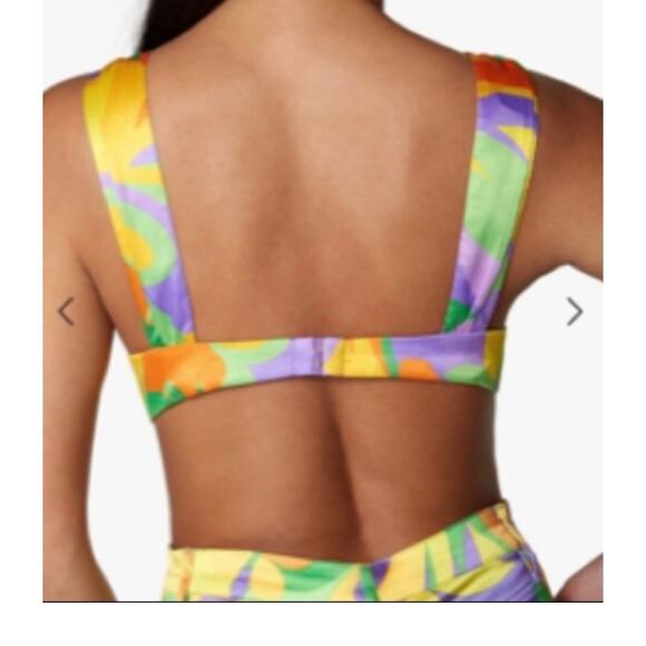 WeWoreWhat Saved by the Bell Bra Top Bustier Colorful NWT sz L - Picture 4 of 6